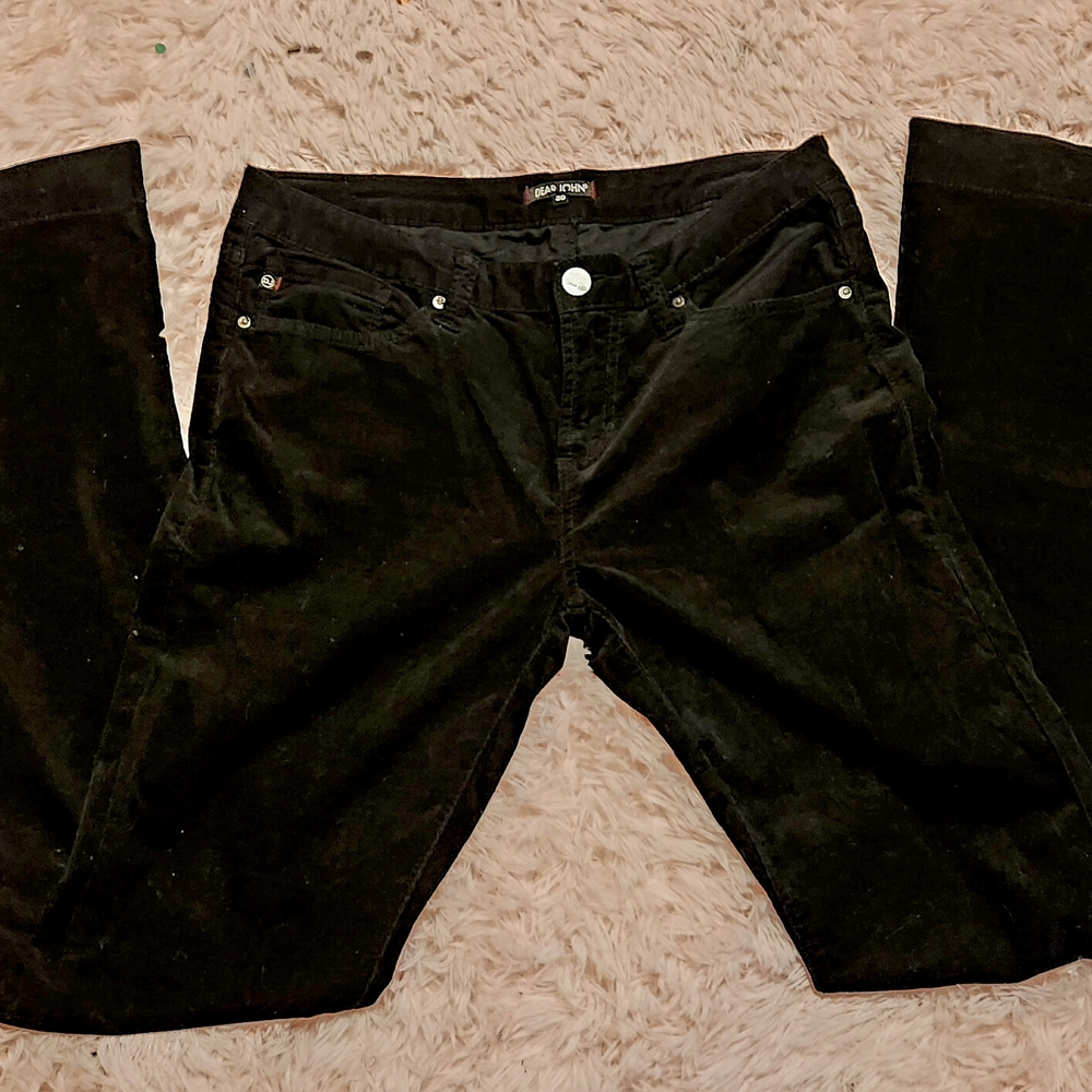 Dear John Black Corduroy Flares.